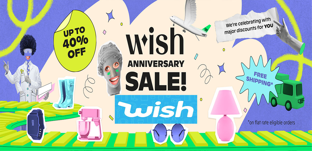 Wish | Shop and Save promo